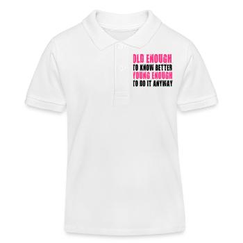 Best Birthday Shirt - Funny Quote - Kids Organic Polo Shirt by Stanley/Stella - white - Front