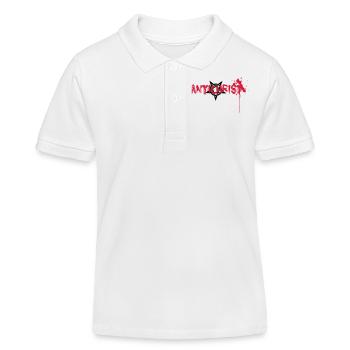 Antichrist Blood Petrangram - Polo enfant bio Stanley/Stella - blanc - Devant