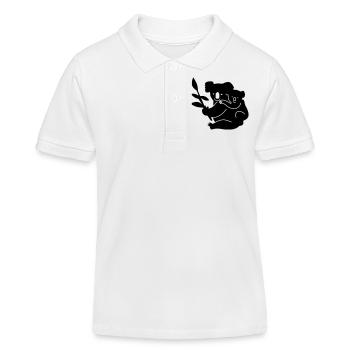 koala - Kinder Organic Poloshirt Mini Sprinter von Stanley/Stella - Weiß - Vorne