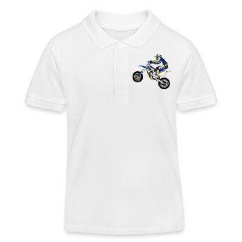 Supermoto - Kinder Organic Poloshirt Mini Sprinter von Stanley/Stella - Weiß - Vorne