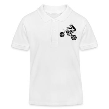 Supermoto - Kinder Organic Poloshirt Mini Sprinter von Stanley/Stella - Weiß - Vorne