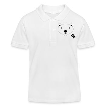 Polar Bear - Kinder Organic Poloshirt Mini Sprinter von Stanley/Stella - Weiß - Vorne