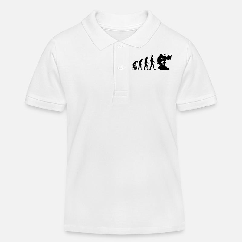 Cameraman / Camera / Video / Cadreur - Polo enfant bio Stanley/Stella - blanc
