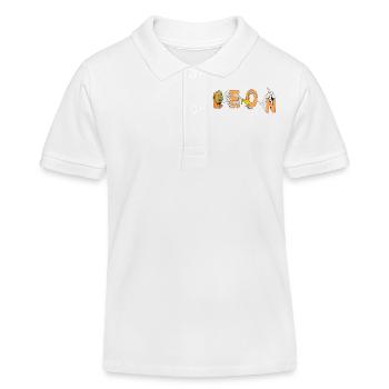 Leon - Kinder Organic Poloshirt Mini Sprinter von Stanley/Stella - Weiß - Vorne