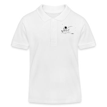 Fishing In Space - Kinder Organic Poloshirt Mini Sprinter von Stanley/Stella - Weiß - Vorne