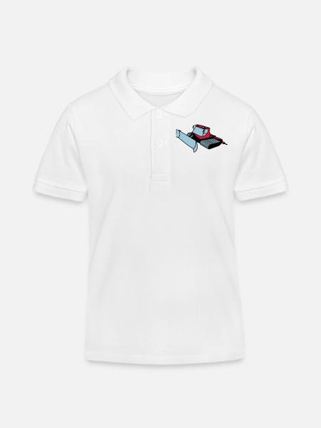 dameuse - Polo enfant bio Stanley/Stella - blanc