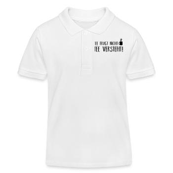 Tee fragt nicht - Kinder Organic Poloshirt Mini Sprinter von Stanley/Stella - Weiß - Vorne