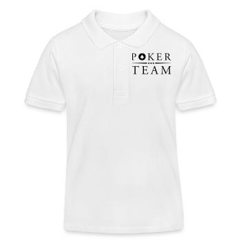 poker team pik - Kinder Organic Poloshirt Mini Sprinter von Stanley/Stella - Weiß - Vorne