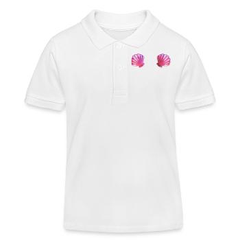 Costume de sirène soutien-gorge coque coquilles de - Polo enfant bio Stanley/Stella - blanc - Devant