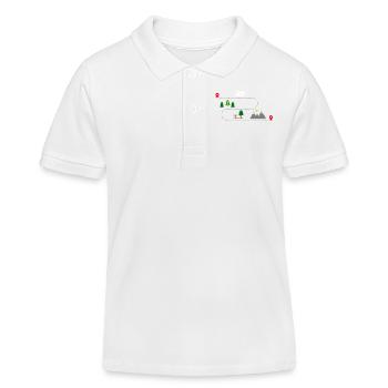 wohnmobil - Kinder Organic Poloshirt Mini Sprinter von Stanley/Stella - Weiß - Vorne