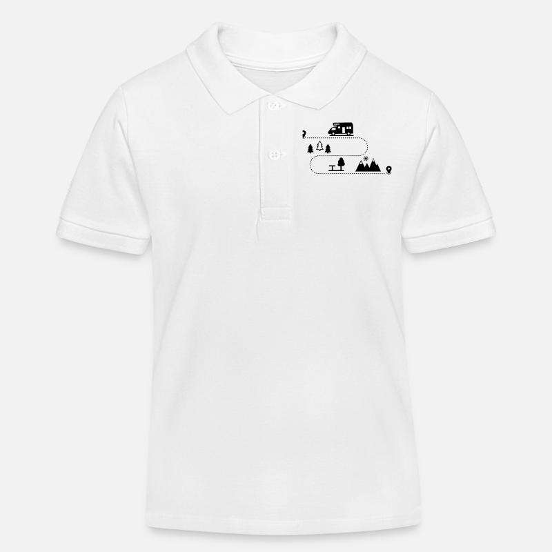 Wohnmobil - Kinder Organic Poloshirt Mini Sprinter von Stanley/Stella - Weiß