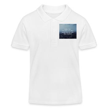 Ich will nur - Philipp Poisel - Kinder Organic Poloshirt Mini Sprinter von Stanley/Stella - Weiß - Vorne