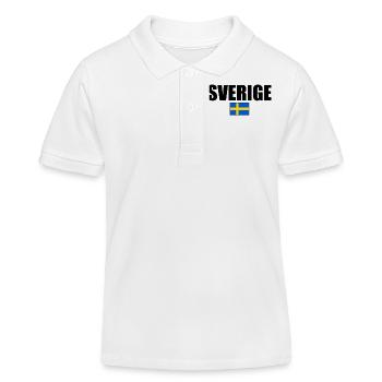 sverige - Kinder Organic Poloshirt Mini Sprinter von Stanley/Stella - Weiß - Vorne
