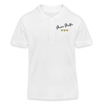MERCI. MERCI MAÎTRE. CADEAU MAÎTRE. VACANCES. ÉTÉ. - Polo enfant bio Stanley/Stella - blanc - Devant
