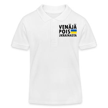 venäjä pois ukrainasta - Polo enfant bio Stanley/Stella - blanc - Devant