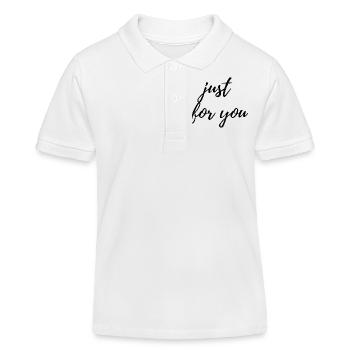Just for you - Polo enfant bio Stanley/Stella - blanc - Devant
