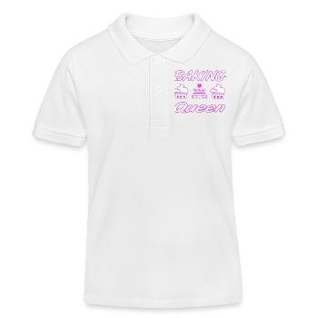 Bake - Kids Organic Polo Shirt by Stanley/Stella - white - Front