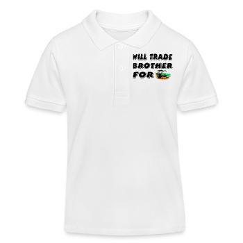 Tractor - Kids Organic Polo Shirt by Stanley/Stella - white - Front
