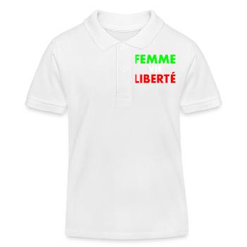 Freiheit des Frauenlebens - Kinder Organic Poloshirt Mini Sprinter von Stanley/Stella - Weiß - Vorne
