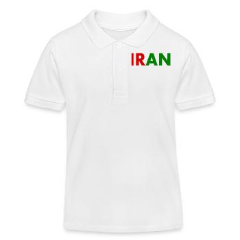 Iran - Polo enfant bio Stanley/Stella - blanc - Devant