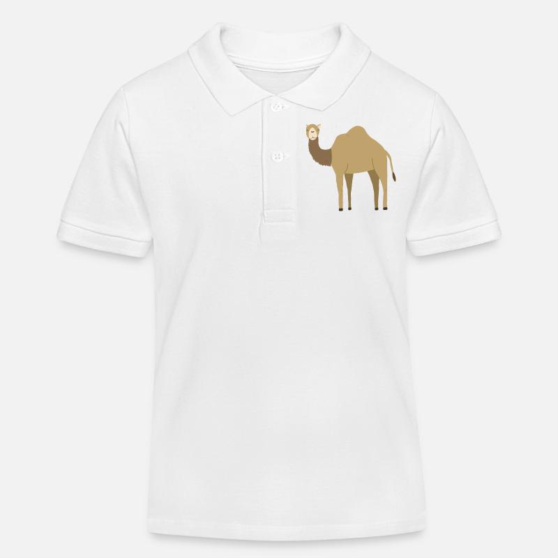 Dromadaire - Polo enfant bio Stanley/Stella - blanc