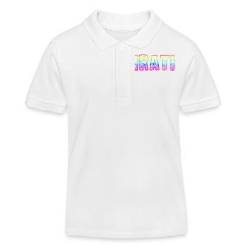 Irlande Arc-en-ciel - Polo enfant bio Stanley/Stella - blanc - Devant