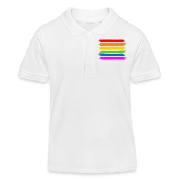 Lgbt - Polo enfant bio Stanley/Stella - blanc - Devant