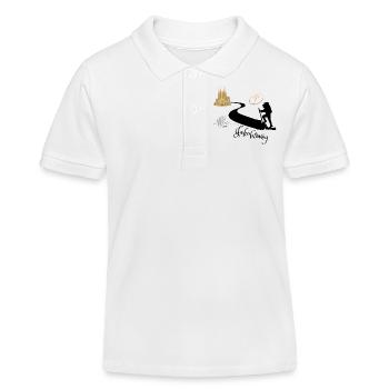Jakobsweg nach Santiago de Compostela - Kinder Organic Poloshirt Mini Sprinter von Stanley/Stella - Weiß - Vorne