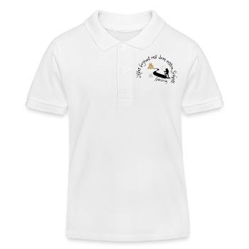 Jakobsweg - Alles beginnt mit dem ersten Schritt - Kinder Organic Poloshirt Mini Sprinter von Stanley/Stella - Weiß - Vorne