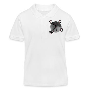 She or He, scort v.t-shirt - Kids Organic Polo Shirt by Stanley/Stella - white - Front