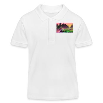 Chevelle 1969 - Kinder Organic Poloshirt Mini Sprinter von Stanley/Stella - Weiß - Vorne