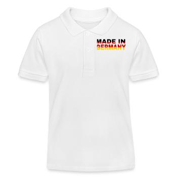 made in Germany - Kinder Organic Poloshirt Mini Sprinter von Stanley/Stella - Weiß - Vorne