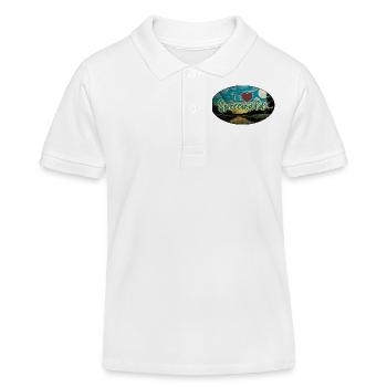 I Heart Spreewald grunge - Polo enfant bio Stanley/Stella - blanc - Devant