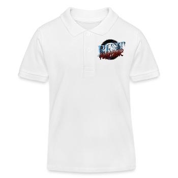 family crest antireligion tshirts birthday humor - Kinder Organic Poloshirt Mini Sprinter von Stanley/Stella - Weiß - Vorne