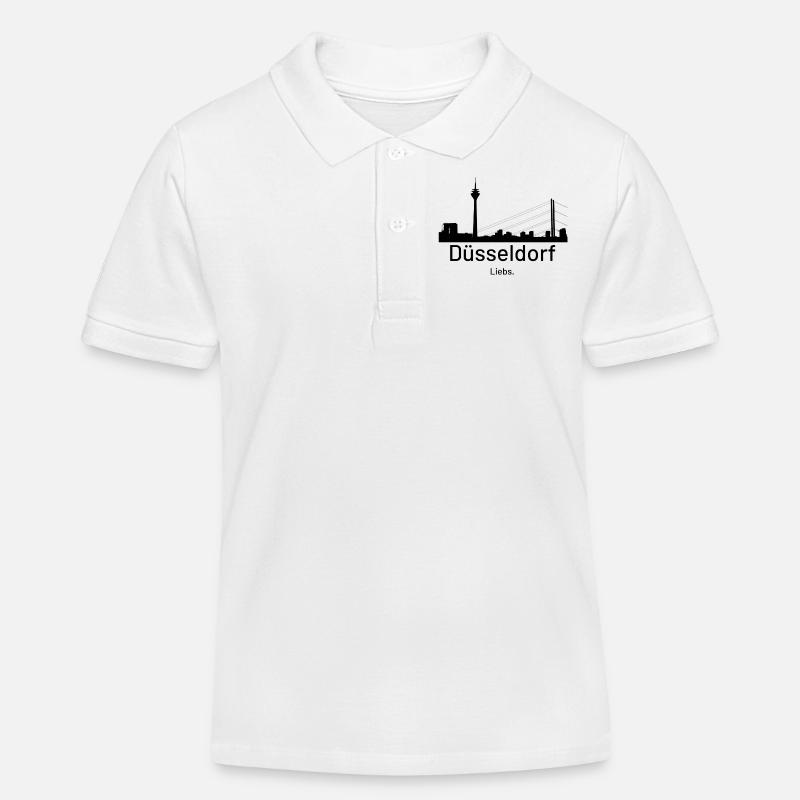 Düsseldorf. Liebs. - Kinder Organic Poloshirt Mini Sprinter von Stanley/Stella - Weiß