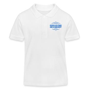 Reden wir über die Kindheit - Kinder Organic Poloshirt Mini Sprinter von Stanley/Stella - Weiß - Vorne