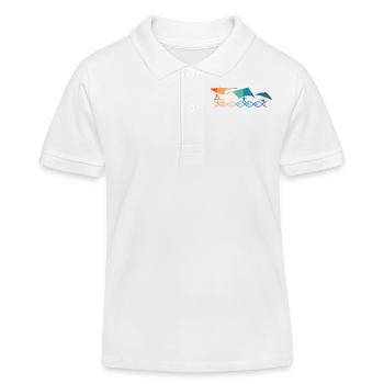 Paragliding is in my DNA - Kids Organic Polo Shirt by Stanley/Stella - white - Front