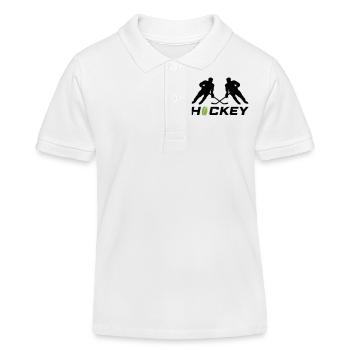 hockey - Polo enfant bio Stanley/Stella - blanc - Devant
