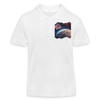 USA Limited Edition - Polo enfant bio Stanley/Stella - blanc - Devant