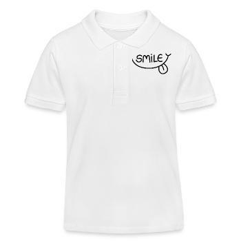 Smile - Kinder Organic Poloshirt Mini Sprinter von Stanley/Stella - Weiß - Vorne