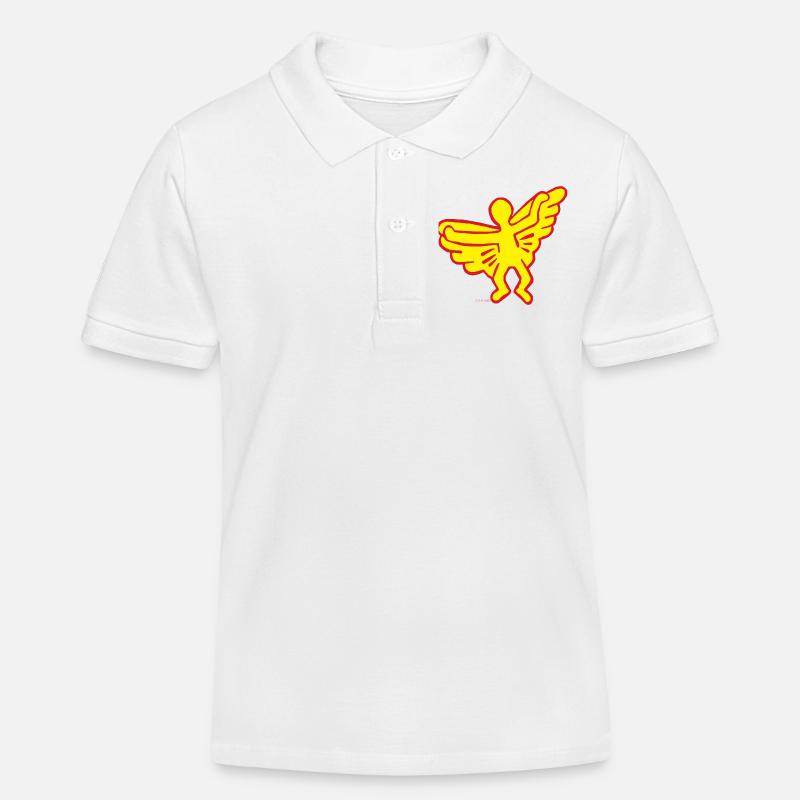 hommage à K.H. - Polo enfant bio Stanley/Stella - blanc