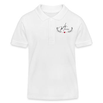 Die Braut - Passendes T-Shirt - Kinder Organic Poloshirt Mini Sprinter von Stanley/Stella - Weiß - Vorne