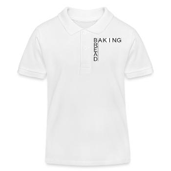 Baking Bread - Kids Organic Polo Shirt by Stanley/Stella - white - Front