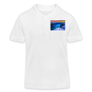WINTER ALPEN SEE - Kinder Organic Poloshirt Mini Sprinter von Stanley/Stella - Weiß - Vorne