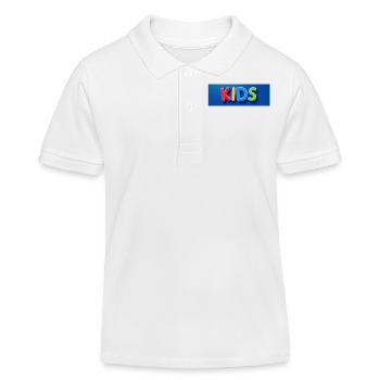 KIDS BRAND CLOTHING - Kids Organic Polo Shirt by Stanley/Stella - white - Front