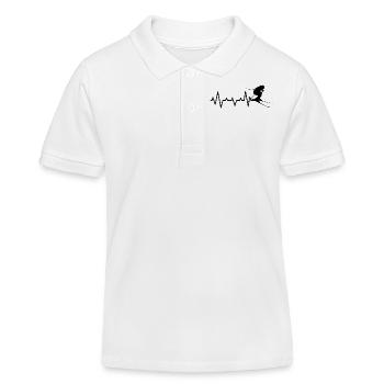 Ski fahren Ski Motiv für Schi Fahrer Schifahrer - Kinder Organic Poloshirt Mini Sprinter von Stanley/Stella - Weiß - Vorne