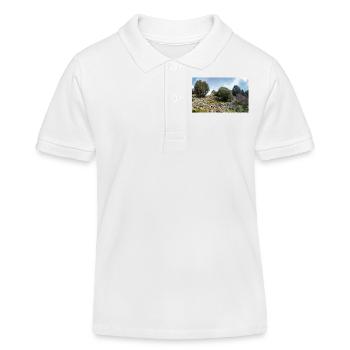 ruines du château médiéval Palio Pyli Kos - Polo enfant bio Stanley/Stella - blanc - Devant