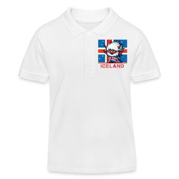 Islande Islande 7 - Polo enfant bio Stanley/Stella - blanc - Devant