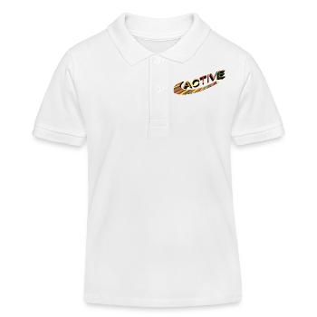 Active - from Abstractterry - Kids Organic Polo Shirt by Stanley/Stella - white - Front