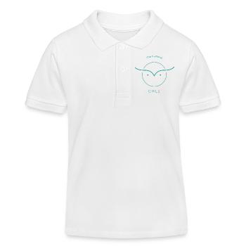 Owls - Kids Organic Polo Shirt by Stanley/Stella - white - Front